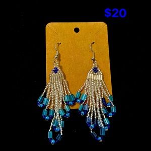 Hand Crafted Seed Bead Earrings